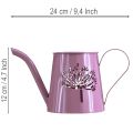 Fém díszes öntözőkanna, rózsaszín pitypang mintával, 12 cm, 2 darab | Floristik24.hu