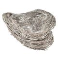 Floristik24 Rattan virágtartó, ívelt, natúr fehér, 30x35cm