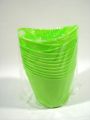 Floristik24 Műanyag edények fogantyúval 12db. 14cm x 12cm zöld