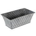 Floristik24 Cink tál rombusz mintával 22cm × 12cm