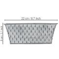 Cink tál rombusz mintával 22cm × 12cm | Floristik24.hu